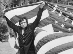 Johnny Cash and the American Flag