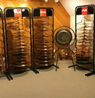 A room filled with many different types of pans.